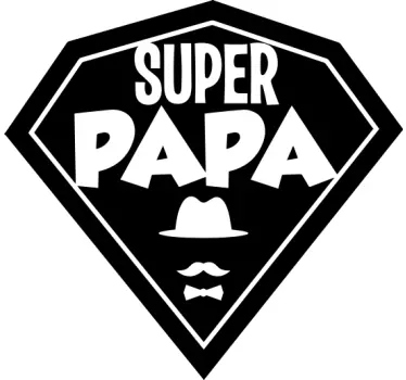 Super far fars dag t-shirt - TenStickers
