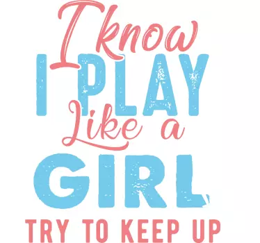I play like a girl børne t-shirt - TenStickers