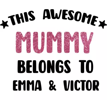 Fantastisk mor personlig t-shirt - TenStickers