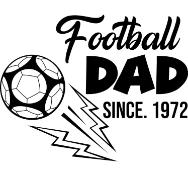 Fodbold far fars dag t-shirt - TenStickers