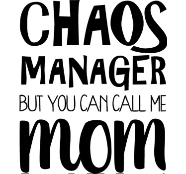 Kaos manager mor mors dag t-shirt - TenStickers