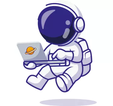 Astronaut bærbar original t shirt - TenStickers