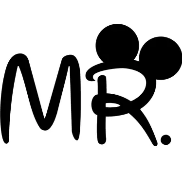 Matchende mus hoodie til par - TenStickers