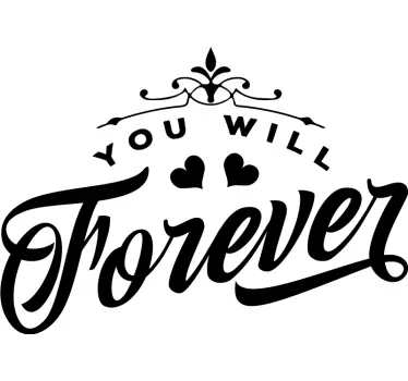 Altid Evigt par t shirt - TenStickers