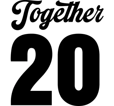 Together since personlig t-shirt - TenStickers