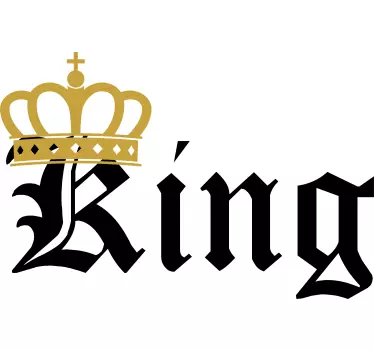 Konge og Dronning par t shirt - TenStickers