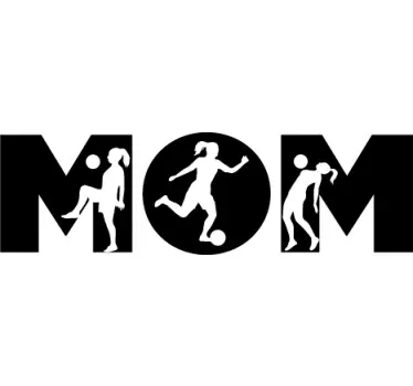 Mor og datter fodbold mor og datter t-shirt - TenStickers