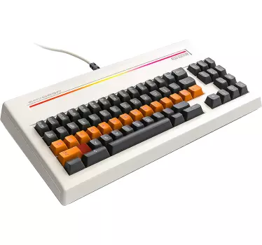 Retro computer tastatur original t shirt - TenStickers