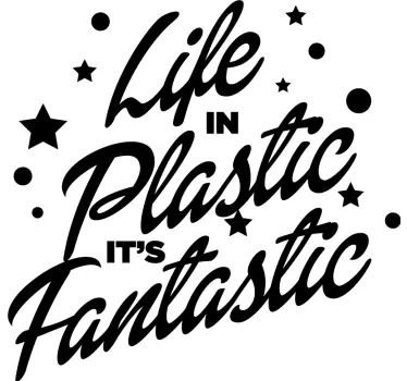 Liv i plastik er fantastisk t-shirt til børn - TenStickers