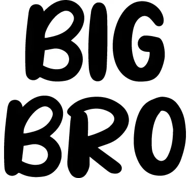 Store og lillebror t-shirt til børn - TenStickers