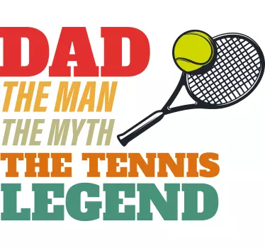 Far tennislegenden t shirt original - TenStickers