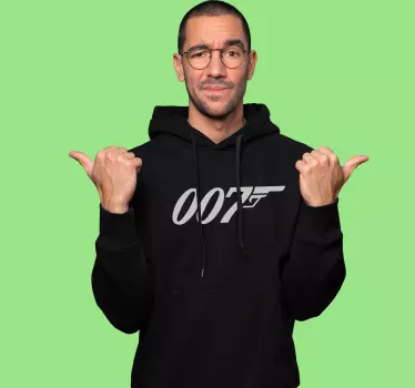 007 agent hættetrøje originalt - TenStickers