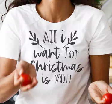 Alt hvad jeg vil have til jule -t -shirts - TenStickers