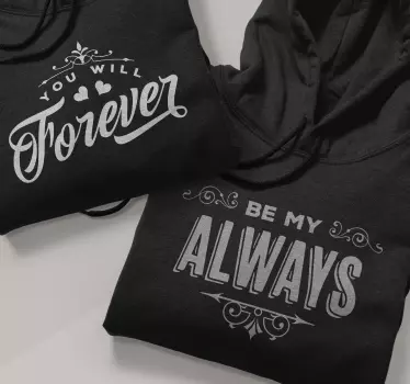 Altid Evigt par t shirt - TenStickers