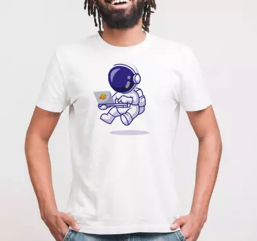Astronaut bærbar original t shirt - TenStickers