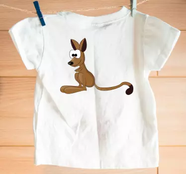 Baby kænguru børneskjorte - TenStickers