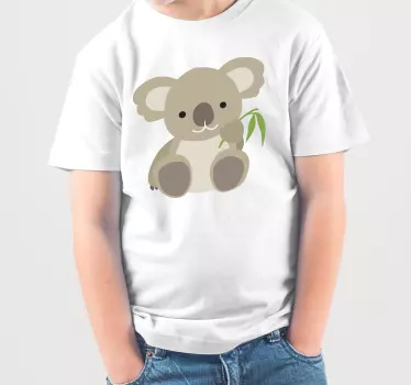 Baby koala tegneserie børneskjorte - TenStickers