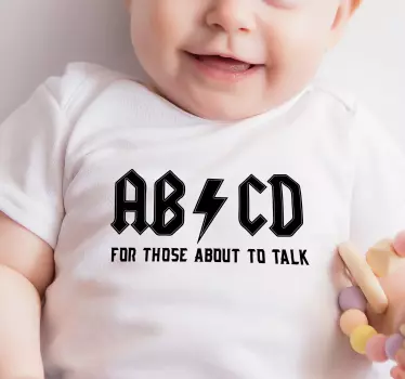 Baby t-shirt abc charme til børn - TenStickers