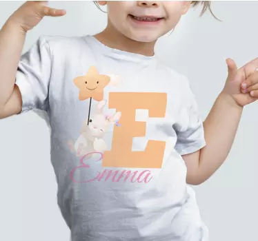 Baby t-shirt e med stjernetaxa - TenStickers