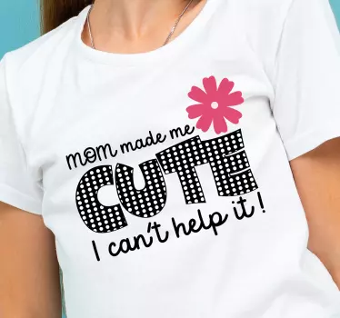 Baby t-shirt lavet med kærlighed - TenStickers