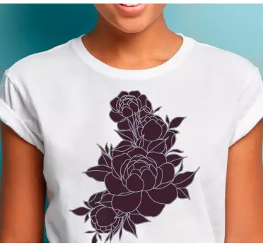 Baby t-shirt med blomsterinspireret tema - TenStickers