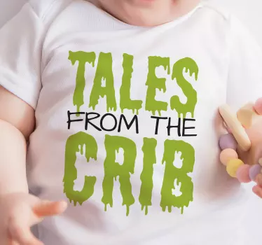 Baby t-shirt med vuggehumor - TenStickers