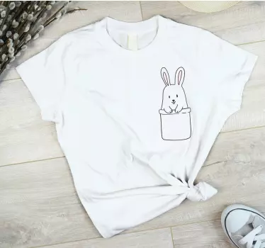 Baby t-shirt sød kanin i beholder - TenStickers