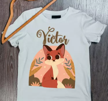 Baby t-shirt sød ræv karakter - TenStickers