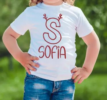 Baby t-shirt sofia med gevir - TenStickers