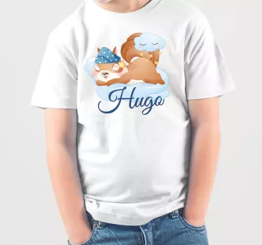 Baby t-shirt søvnig egern design - TenStickers