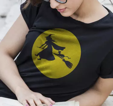 Bad witch halloween t-shirt - TenStickers