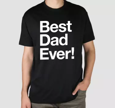 Bedste far nogensinde fars dag t shirt - TenStickers