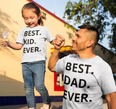 Bedste far og bedste børn far og børn t-shirt - TenStickers
