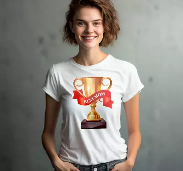 Bedste mor mors dag t shirt - TenStickers