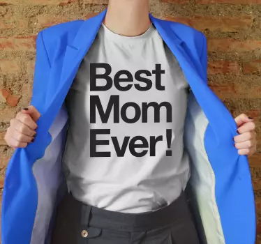 Bedste mors dag t-shirt - TenStickers