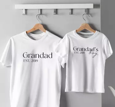 Bedstefars dreng personlig t-shirt - TenStickers