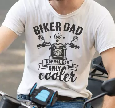 Biker far fars dag t-shirt - TenStickers