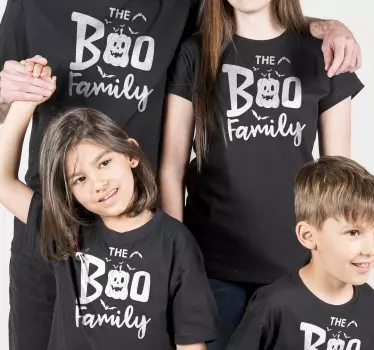 Boo-familiens halloween-t-shirt - TenStickers