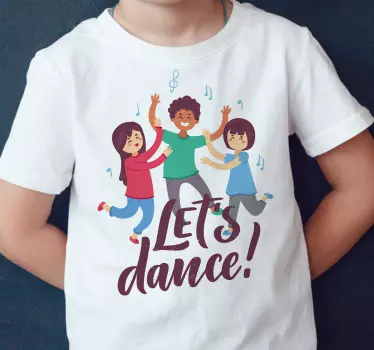 Børn, der danser t-shirt - TenStickers