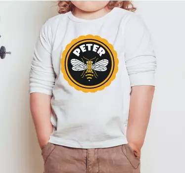 Børnet-shirt med bi-tema personliggørelse - TenStickers