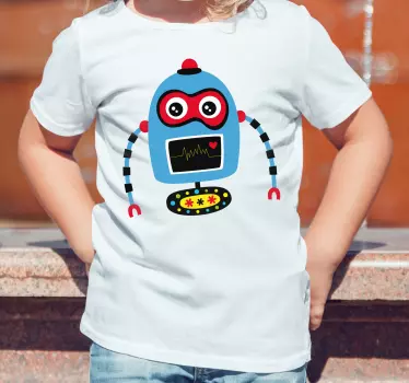 Børnet-shirt med farverig robotkarakter - TenStickers