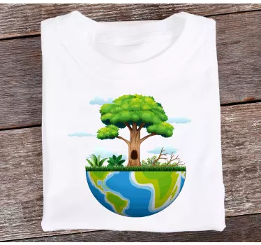 Børnet-shirt med jordtræ design - TenStickers