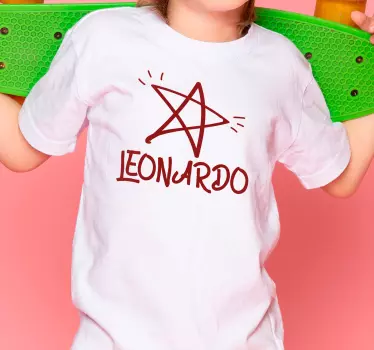 Børns t-shirt med stjernens navn inspiration - TenStickers