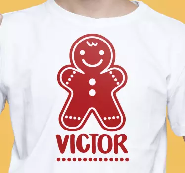 Brugerdefinerede julekager julet-shirt - TenStickers