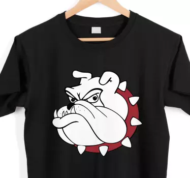 Bulldog tegneserie t-shirt - TenStickers