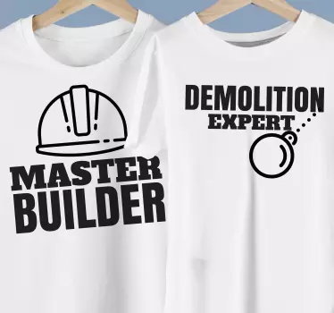 Far og søn tøj Master og Demolitions - TenStickers