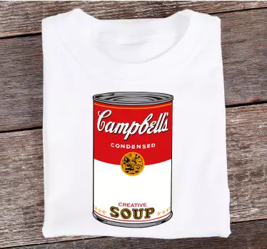 Campbell suppe t-shirt - TenStickers