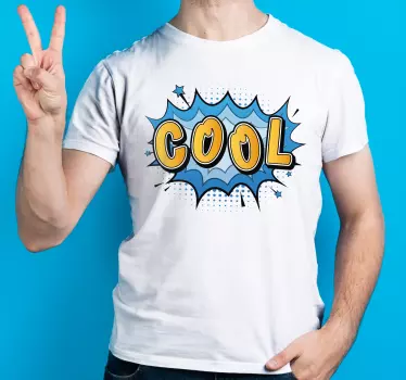 Cool comic slogan original t-shirt - TenStickers