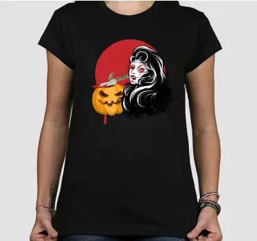 Creepy halloween queen halloween t shirt - TenStickers