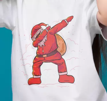 Dapping santa klaus julet-shirts - TenStickers